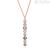 Symphonia Brosway rosé women's necklace BYM64 Steel with crystals.