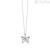 Mabina woman butterfly necklace Silver 925 with zircons 553403