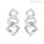 Stroili Phantasya women's rhombus earrings steel with crystals 1671118