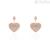 Woman rose heart earrings Stroili Phantasya steel 1670606