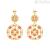 Woman rose brass earrings Stroili crystals 1669128 Crystal Bubble