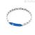 Men's bracelet with blue plate 4UBR4136 4US Cesare Paciotti steel