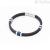 Men's blue and black silicone bracelet 4US Cesare Paciotti 4UBR4153 steel