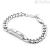 Bracelet with central plate and zircons for men 4US Cesare Paciotti 4UBR4098