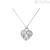 Woman steel heart charm necklace 1666053 lady code