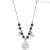 Woman wind rose necklace Chakra Brosway 316L steel with blue stones BHKL15