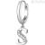 Letter S Chakra Brosway earring BHKE075 in 316L steel with crystals