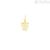 Yellow Gold Child Pendant with Stroili Zircons 1410012 Poeme