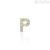Single earring letter P Yellow Gold Stroili with zircons 1415502 Poeme