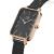 Daniel Wellington women's watch rectangular black DW00100433 Pressed Ashfield steel