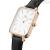 Daniel Wellington women's watch rectangular black leather DW00100434 steel Pressed Sheffield