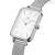 Daniel Wellington women's watch rectangular silver DW00100438 Pressed Sterling steel