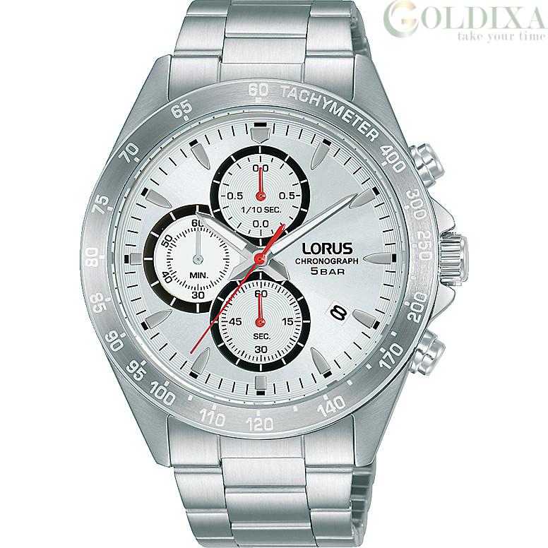 Watches: Lorus men's chronograph steel Sport watch rm369gx9