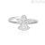 Mabina woman angel ring 925 silver with zircons 523122