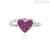 Ruby heart ring woman Mabina 523130 Silver 925