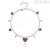 Heart bracelet with rubies woman Mabina 533289 Silver 925