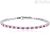 Tennis bracelet Mabina 925 silver woman with ruby 533457-M