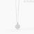 Four-leaf clover necklace with zircons woman Mabina 533296 Silver 925