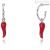 Mabina child earrings red horns silver 563344