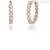 Orecchini donna Mabina a cerchio argento rosato zirconi 563354