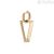Valentina Ferragni golden earring 925 silver with zircons DVF-OR-LU1 Uali Gold