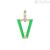 Single earring Valentina Ferragni Green 925 silver with zircons DVF-OR-LU5 Uali Green