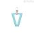 Single earring Valentina Ferragni Light Blue 925 Silver DVF-OR-BA3 Uali Light Blue