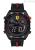 Black Scuderia Ferrari Forza digital men's watch FER0830743 silicone