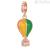 Rosato multicolor hot air balloon pendant RZLE038 925 silver with zircons