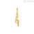 Key of Sol pendant 9Kt Yellow Gold Stroili woman 1415965 Poeme