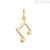 Musical note pendant 9Kt Yellow Gold Stroili woman 1415966 Poeme