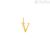 Woman pendant letter V 9Kt Yellow Gold Stroili 1411872 Poeme