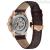 Bulova men's automatic Sutton Scheleton watch pink 97A169 leather strap