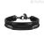 Breil man bracelet B Mix 3 wires black leather TJ3088