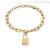 Breil Promise woman golden bracelet with TJ3077 steel padlock