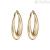 Breil women's Hyper hoop earrings gold TJ3045 steel