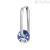 Brosway Chakra woman earring blue moon star BHKE115 with crystal