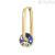Brosway Chakra woman earring golden star moon blue BHKE116 with crystal
