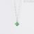 Mabina four-leaf clover girl necklace 925 silver with enamel