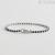 Tennis bracelet for men Silver Mabina 533515-M with black zircons