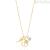 Brosway Chakra four-leaf clover woman golden necklace BHKN054 steel with crystals