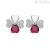 Woman heart and four-leaf clover earrings Amen EQUBR 925 silver with zircons