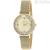 Gold Liu Jo woman time only watch with steel crystals TLJ1691 Mini dancing Slim