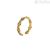 Woman ring marine links and studs Rue Des Mille Silver 925 golden ANZ-010 M1 AU