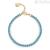 Women's Wish Brosway golden bracelet Fortuna green BEI061 steel with blue zircons