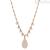 Brosway Tailor drop woman necklace pink with BIL10 pearls in 316L steel