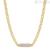 Brosway woman necklace golden groumette chain BYM100 with Swarovski