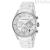 Emporio Armani white men's chronograph watch AR5867 silicone and steel strap