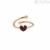 Woman open heart ring Silver 925 rosegold ANZ-022 CUO