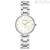 Bulova Classic Lady 96S159 women's watch in white mother-of-pearl steel and crystals